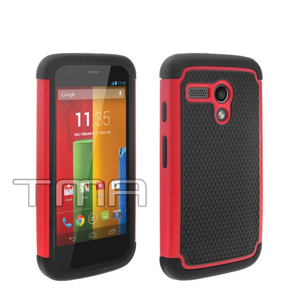 Red Impact Hybrid Cute Case Motorola Moto G XT1032
